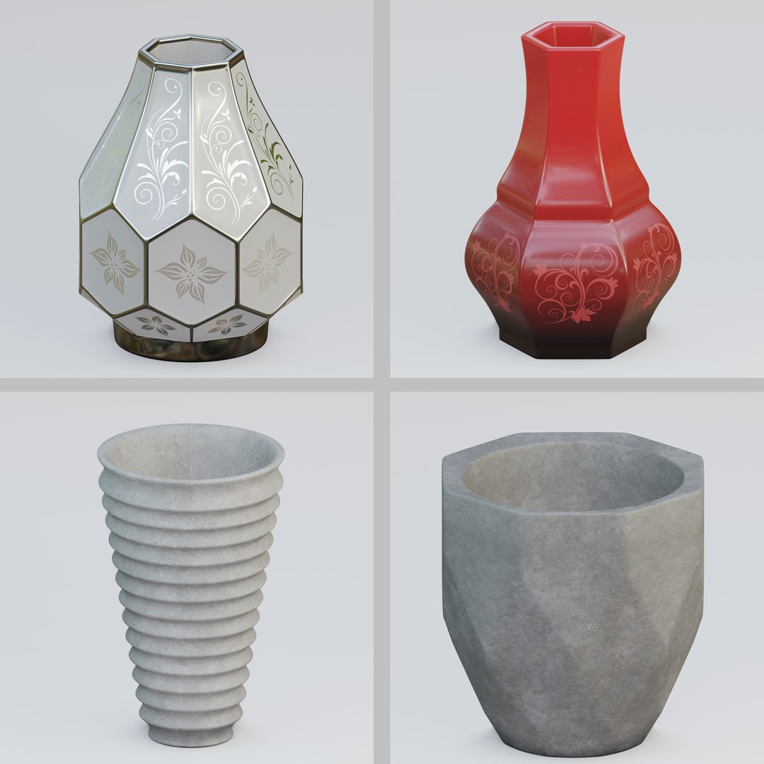 Vase collection 3D - TurboSquid 1740212