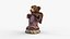 3D bear violin
