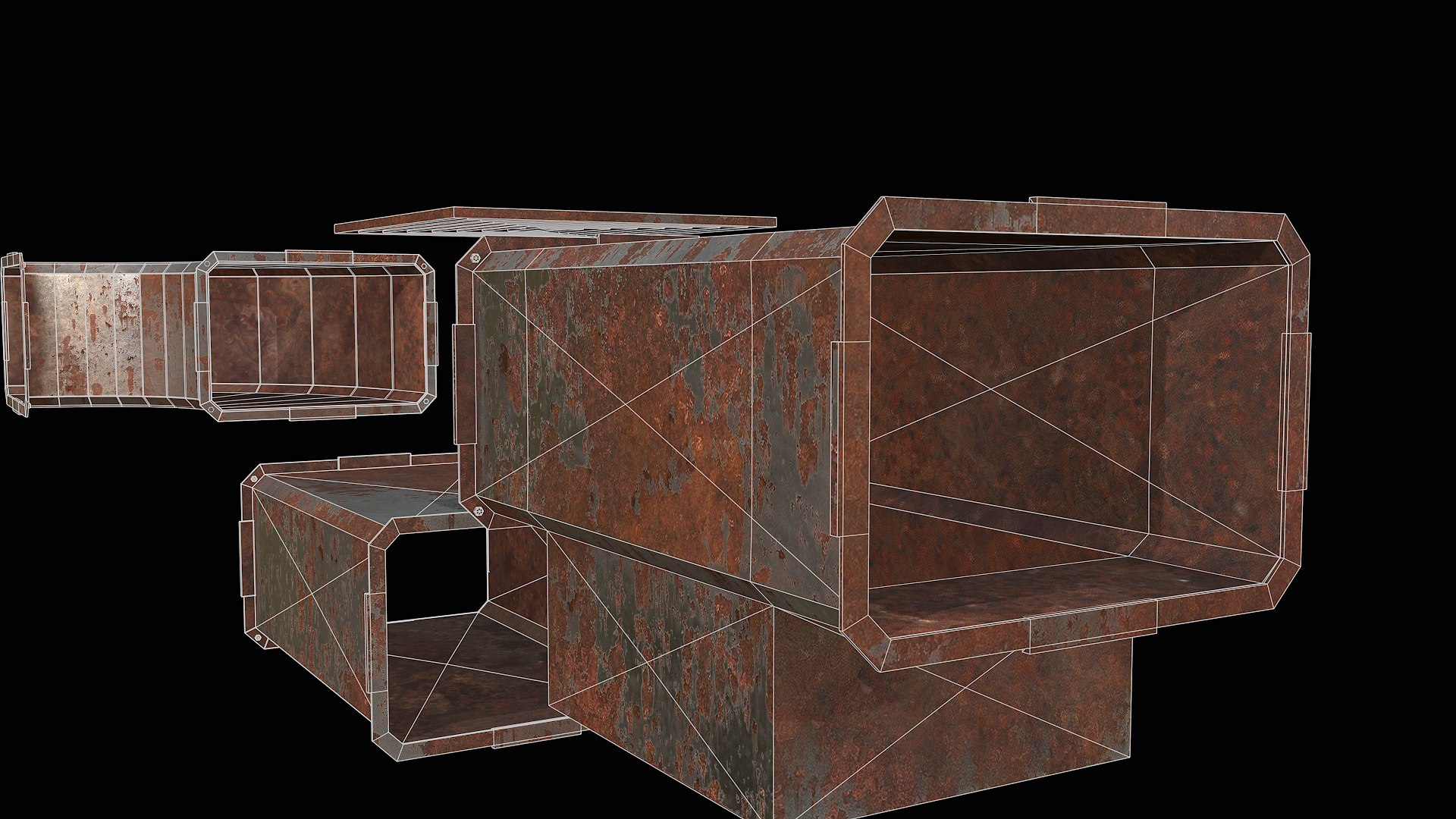 Ventilation Modular PBR 04 Model - TurboSquid 2245685