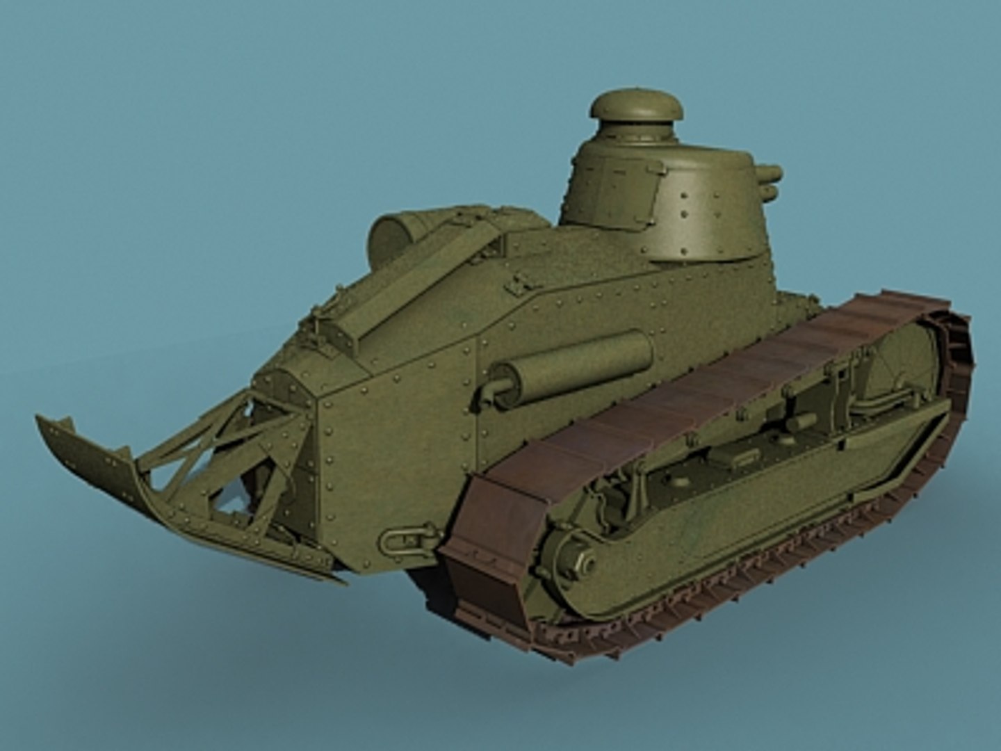 Wwi Tank Renault Ft17 3d Model