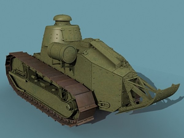 wwi tank renault ft17 3d model