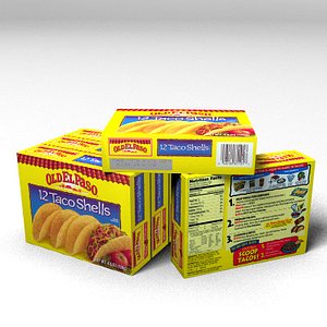 Old El Paso 12 Taco Shells Box