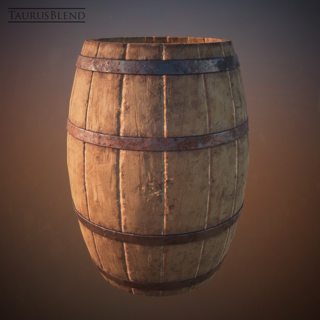 Pirate Gunpowder Barrel Bars 3d 3ds