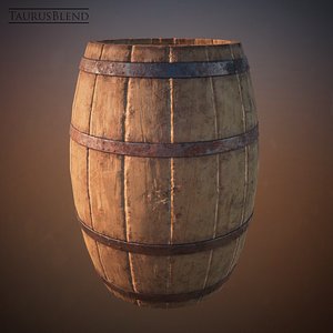 pirate gunpowder barrel bars 3d 3ds