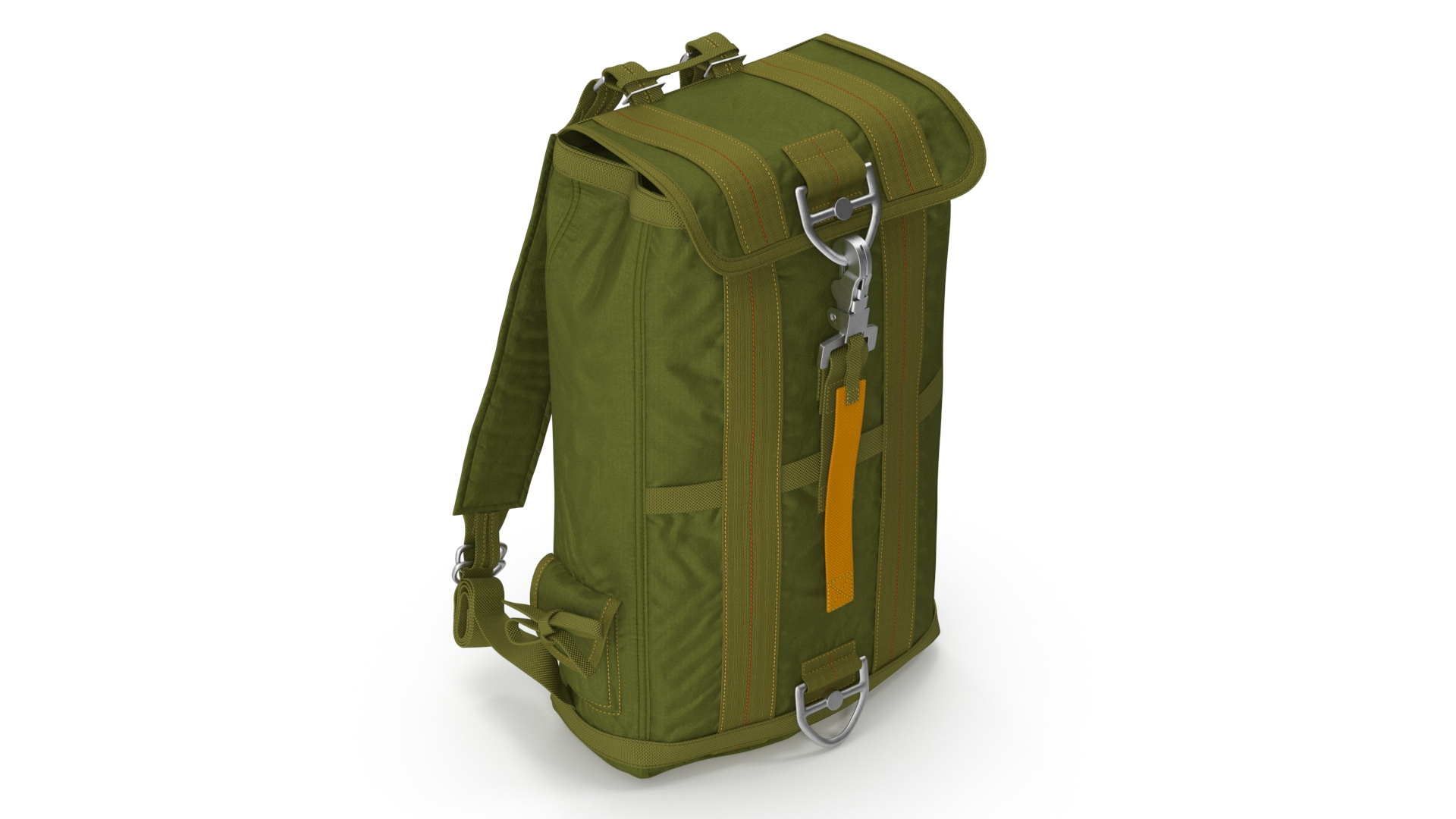 Lightweight Travel Parachute Backpack Green 3D model - TurboSquid 2084426