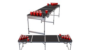3D model Beer Pong Table