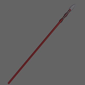 3D PBR Spear V3a model