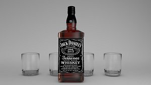 3D botella jack daniels