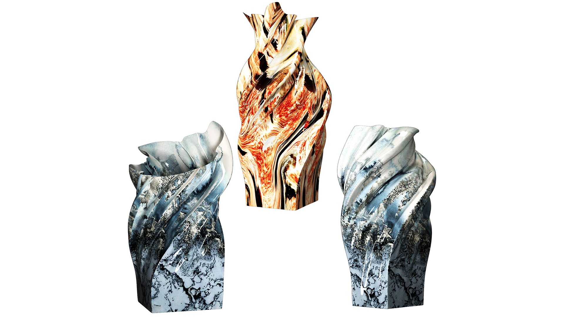 3D Model Decorative Vases - TurboSquid 2349735
