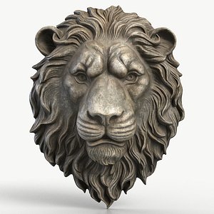 Lion Head 1 Textured