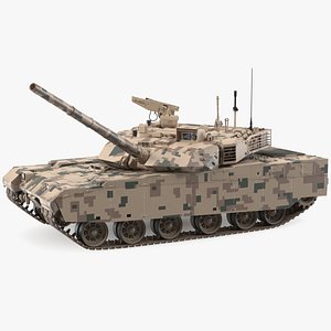 Norinco VT-4 Chinese Tank Rigged for Maya 3D model