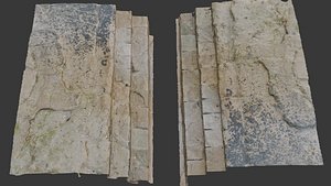 3D Aged Stone Slab Scan