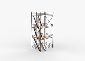 industrial scaffolding 3D model