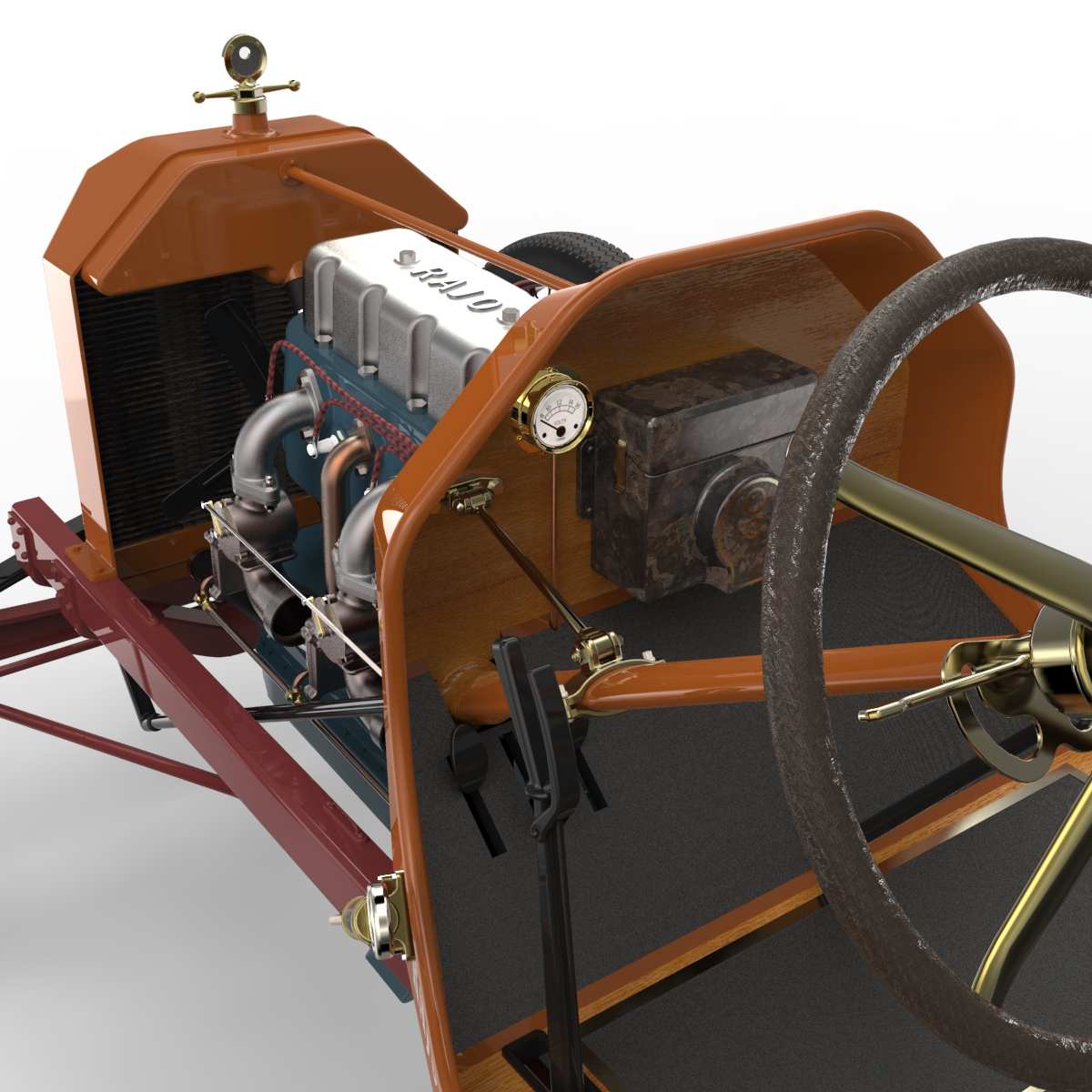 3d model t dirt track racer