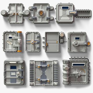 Industrial Doors - 10 pieces