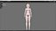 Bikini 0006 - UE5 - Unity - Blender - Animated - Realistic Female Character