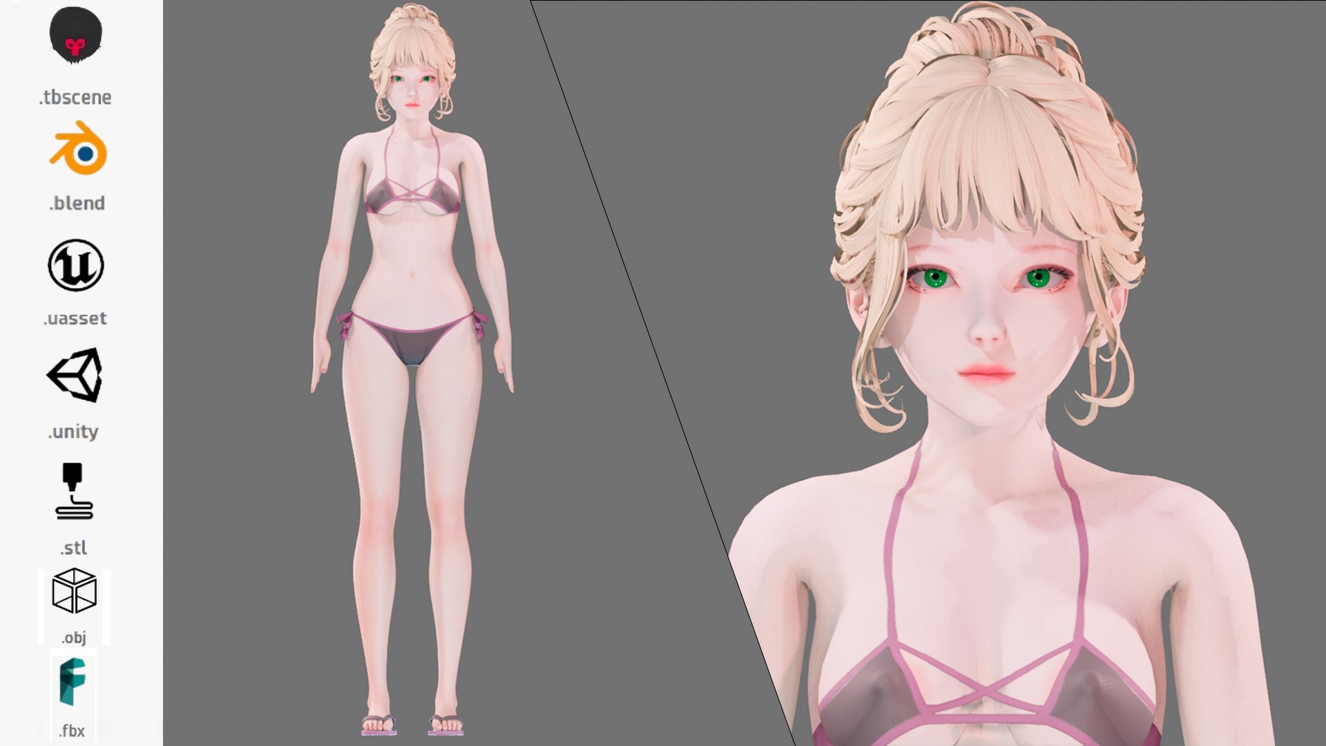3D Bikini 0006 - UE5 - Unity - Blender - Animated - Realistic Female Character model https://p.turbosquid.com/ts-thumb/n8/lSfWQr/WB/1c/png/1727289323/1920x1080/fit_q87/959ddac39865bec452de97cb84ff714312061a51/1c.jpg