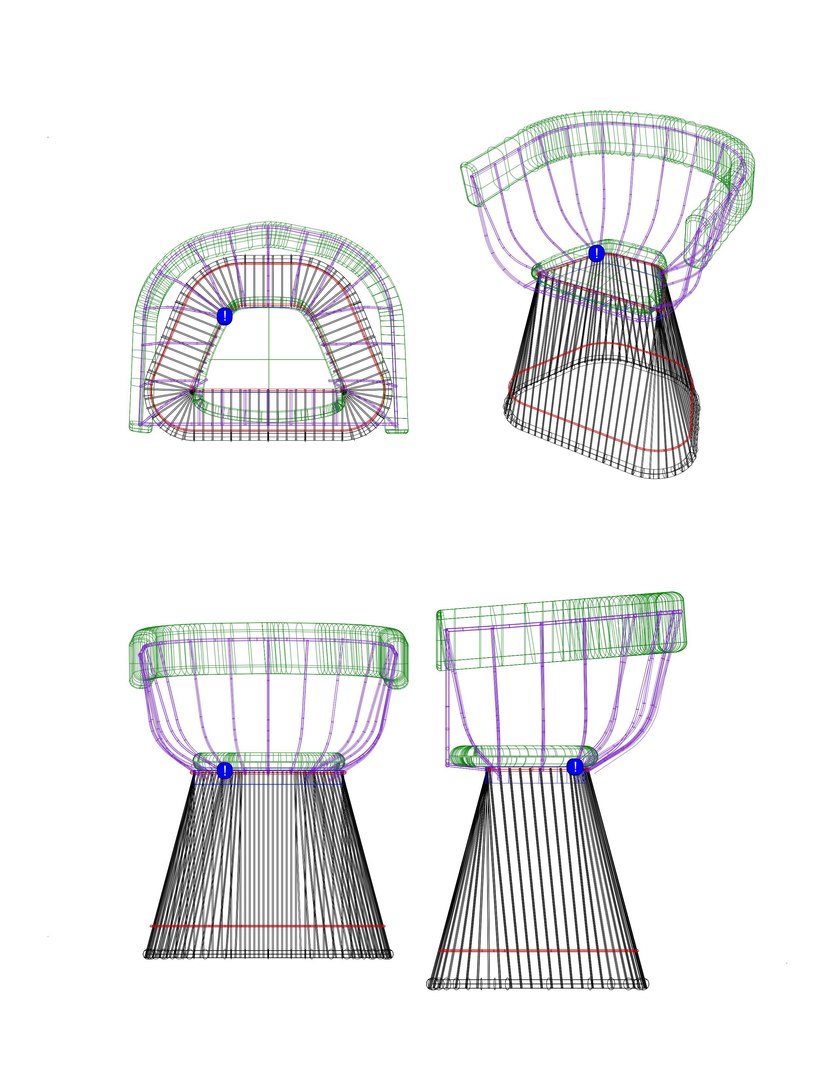 Wire chair 3D model - TurboSquid 1978206