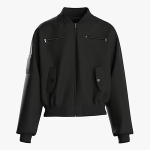 3D Male bomber jacket model