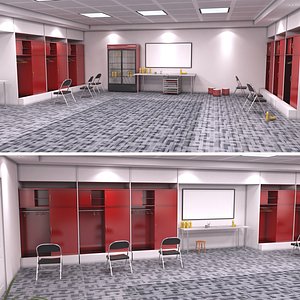 3D model Locker Room 2