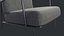 Sillón moderno con estructura metálica - A022
