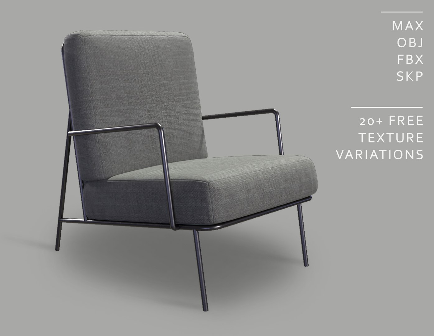 3D Modern Metallic Frame Armchair - A022 model https://p.turbosquid.com/ts-thumb/n8/rpY7B5/hY/armchair_a022_promo/jpg/1629358384/1920x1080/fit_q87/8b64ef02f3195ca57024c146aa19ca5db0ff5f27/armchair_a022_promo.jpg