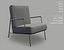 Sillón moderno con estructura metálica - A022