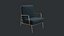 Sillón moderno con estructura metálica - A022