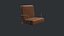 Sillón moderno con estructura metálica - A022