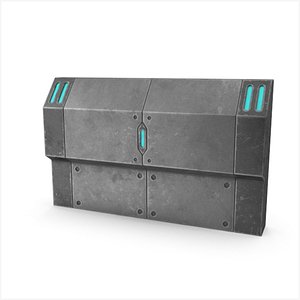 Scifi Wall 3 3D model