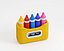 Cartoon Crayon Box 3D model