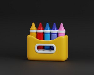 Cartoon Crayon Box