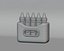 Cartoon Crayon Box 3D model