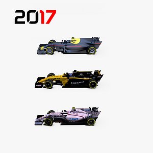 3D formula 2017 cars 1