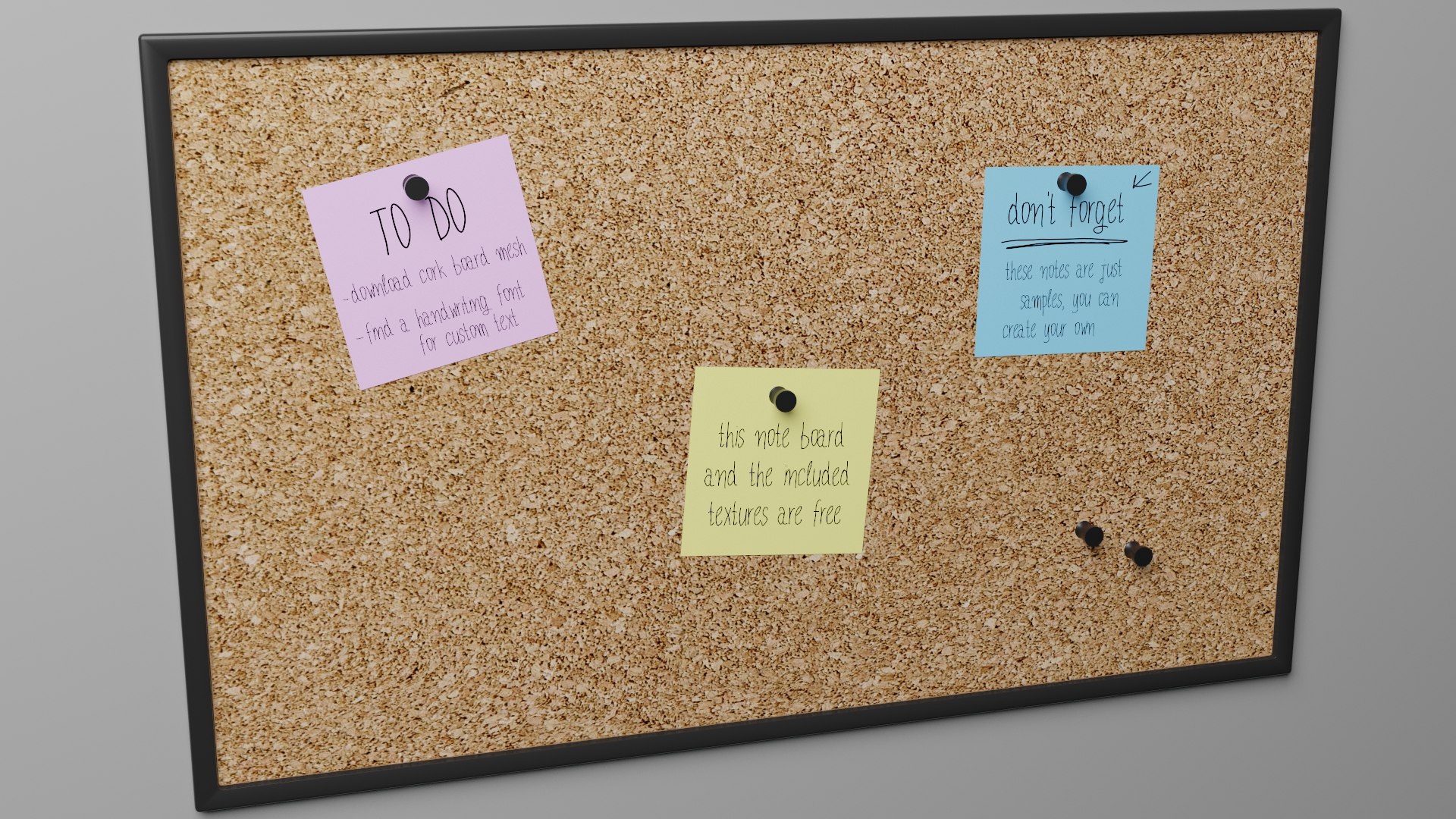 Free 3D Note Board - TurboSquid 2001727