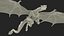 3D model Petrified Skeleton Dragon in Transparent Shell
