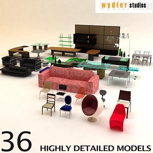 3d furniture table model
