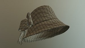 3D CLOCHE HAT GUCCI low-poly PBR