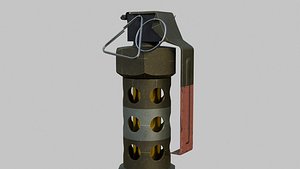 3D M84 Stun Grenade model