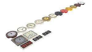 Clock Lego Tiles Set