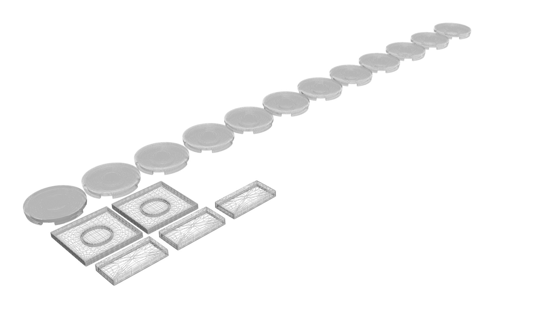 Clock Lego Tiles Set 3D - TurboSquid 1886706