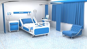 Hospital Room 4 3D model