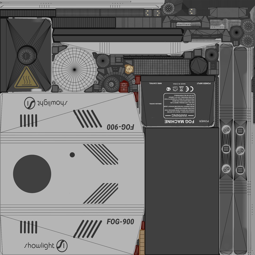 3D Fog Machine SHOWLIGHT FOG-900 - TurboSquid 2342892
