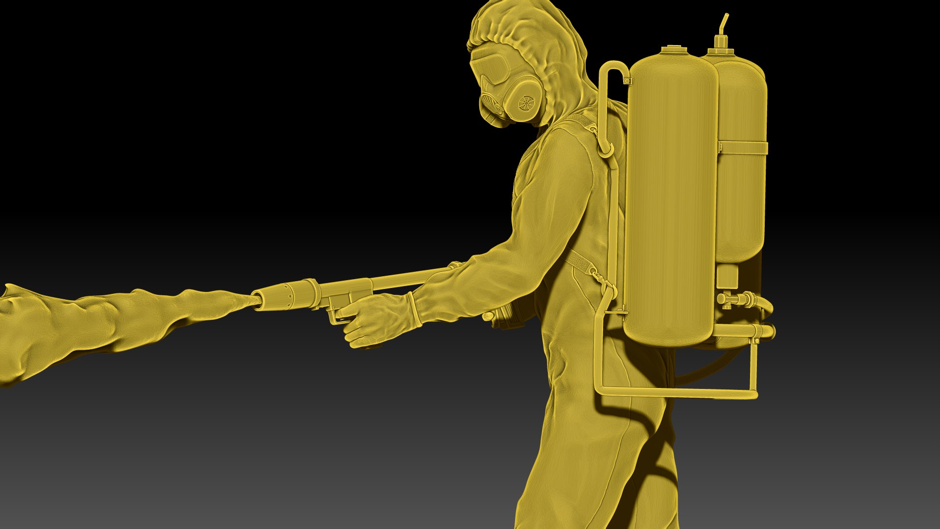 3D Model Flamethrower Soldiers - TurboSquid 2284435