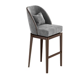 A Rudin bar counter stool