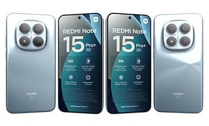 Xiaomi Redmi Note 15 Pro Plus 5G Blue 3D