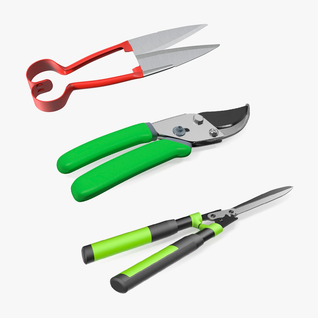 Garden Shears Collection 3D model preview