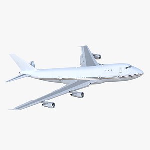 boeing 747-100b generic rigged 3D model