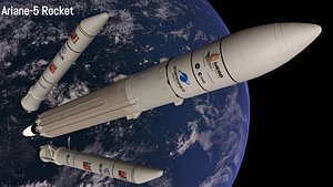 3D Ariane-5 Rocket