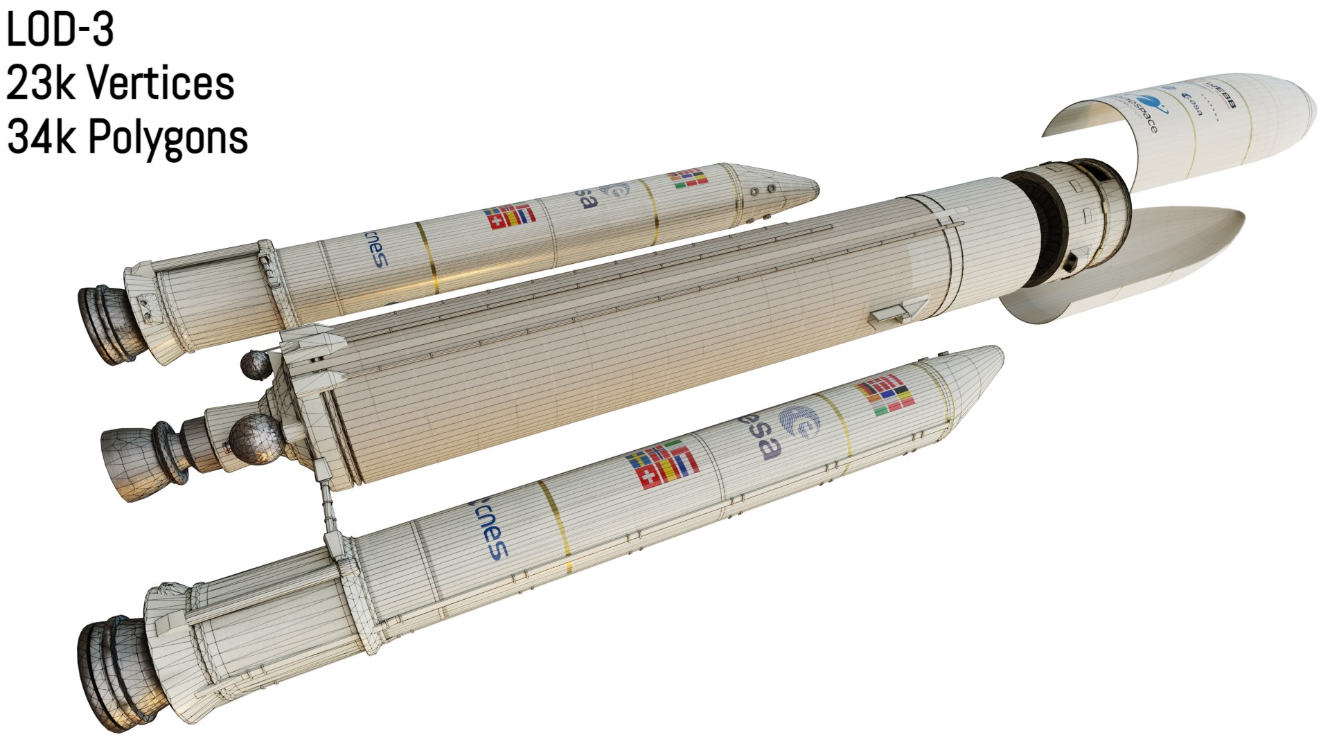 3D Ariane-5 Rocket - TurboSquid 1843013